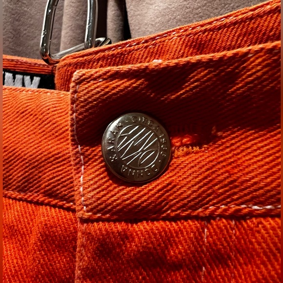 Vintage DKNY Orange Jeans Size 6 (equivalent size 0-2) - Picture 5 of 12